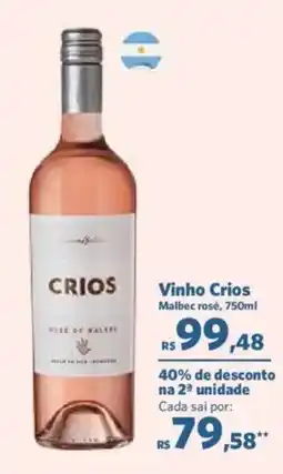 Sam's Club Vinho Crios oferta