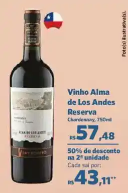 Sam's Club Vinho alma de los andes reserva oferta