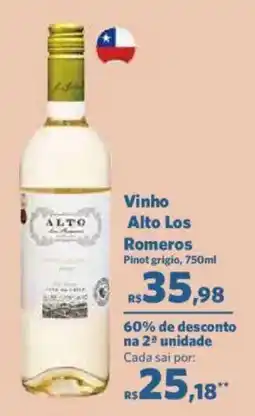 Sam's Club Vinho Alto Los Romeros oferta