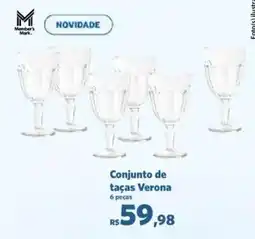 Sam's Club Conjunto de taças Verona oferta