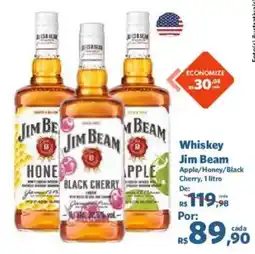 Sam's Club Whiskey jim beam apple/honey/black cherry oferta