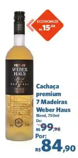 Sam's Club Cachaça premium 7 Madeiras Weber Haus oferta