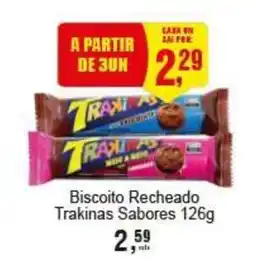 Negreiros Biscoito Recheado Trakinas Sabores oferta