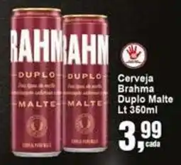 Negreiros Cerveja brahma duplo malte oferta