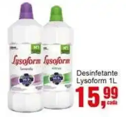Negreiros Desinfetante Lysoform 1L oferta