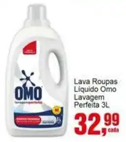 Negreiros Lava Roupas Líquido Omo Lavagem Perfeita oferta