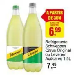 Negreiros Refrigerante Schweppes Citrus Original ou Leve em Açúcares 1,5L oferta