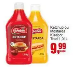 Negreiros Ketchup ou Mostarda Kisabor Trad oferta