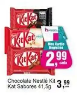 Negreiros Chocolate Nestlé Kit Kat Sabores oferta