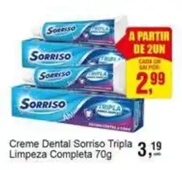 Negreiros Creme Dental Sorriso Tripla Limpeza Completa oferta