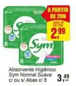 Negreiros Absorvente Higiênico Sym Normal Suave oferta