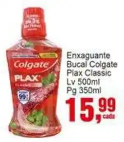 Negreiros Enxaguante Bucal Colgate Plax Classic oferta