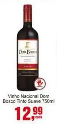 Negreiros Vinho Nacional Dom Bosco Tinto Suave oferta