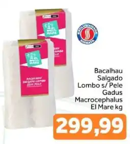 Shibata Supermercados Bacalhau salgado lombo s/ pele oferta