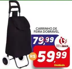 Supermercado Bem Barato Carrinho de feira dobrável oferta