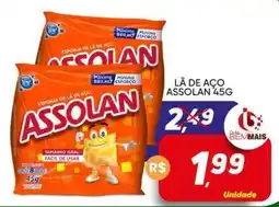 Supermercado Bem Barato Lã de aço assolan oferta