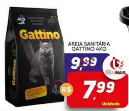 Supermercado Bem Barato Areia sanitária gattino oferta