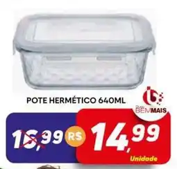 Supermercado Bem Barato Pote hermético oferta