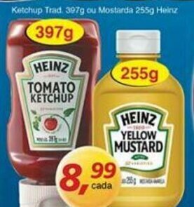 Supermercados Guanabara Ketchup Trad. 397g ou Mostarda 255g Heinz oferta