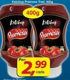 Supermercados Guanabara Ketchup Pramesa Trad. 400g oferta