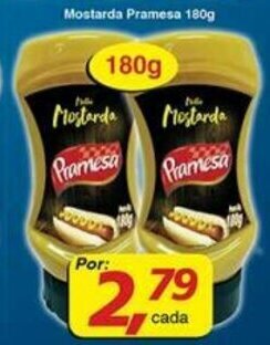 Supermercados Guanabara Mostarda Pramesa 180g oferta