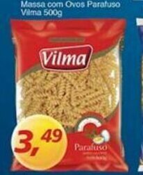 Supermercados Guanabara Massa com Ovos parafuso Vilma 500g oferta