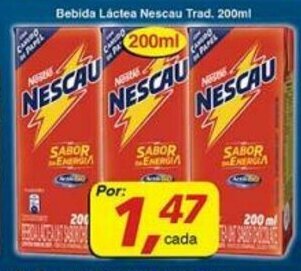 Supermercados Guanabara Bebida Lactea Nescau Trad. 200ml oferta