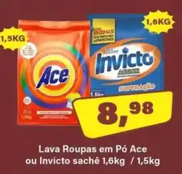 Floresta Supermercados Lava Roupas em Pó Ace ou Invicto sachê oferta
