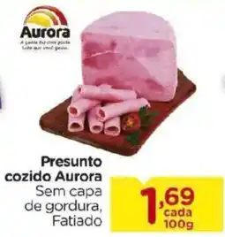 Carrefour Presunto cozido Aurora Sem capa de gordura, Fatiado oferta