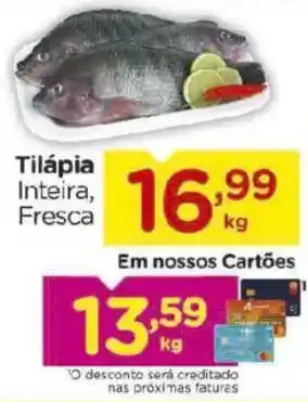 Tilápia Inteira, Fresca