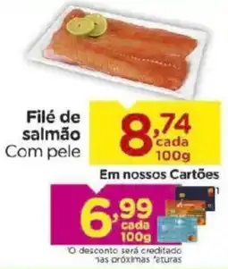Carrefour Filé de salmão com pele oferta