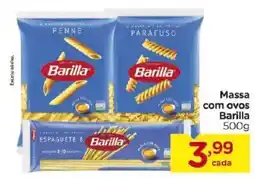 Carrefour Massa com ovos Barilla oferta