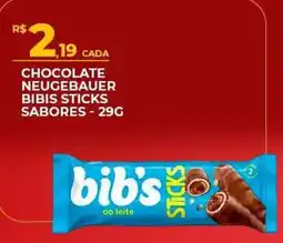 Supermercado Precito Chocolate neugebauer bibis sticks sabores oferta