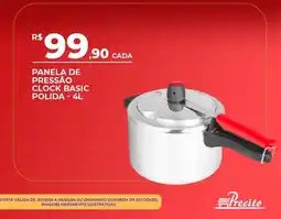 Supermercado Precito Panela de pressão clock basic polida oferta