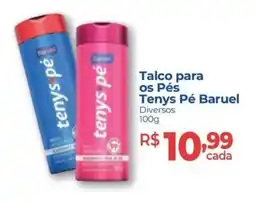 Hiper Farma Talco para os Pés Tenys Pé Baruel oferta