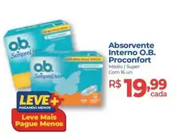 Hiper Farma Absorvente Interno O.B. Proconfort oferta
