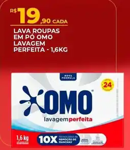 Supermercado Precito Lava roupas em pó omo lavagem perfeita oferta