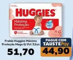 Supermercados Tauste Fralda huggies máxima proteção mega g oferta