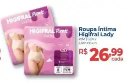 Hiper Farma roupa íntima higifral lady oferta