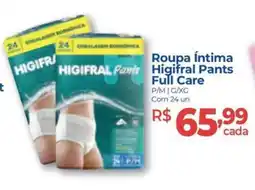 Hiper Farma roupa íntima higifral pants full care oferta