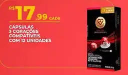 Supermercado Precito Cápsulas 3 corações oferta
