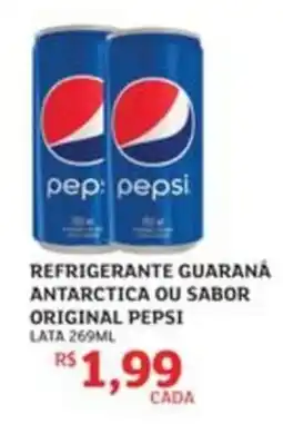 Assaí Atacadista Refrigerante guaraná antarctica ou sabor original pepsi oferta