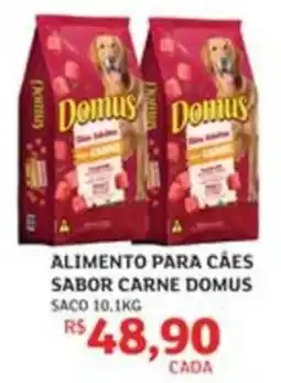 Assaí Atacadista Alimento para cães sabor carne domus oferta