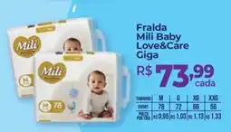 Hiper Farma Fralda mili baby love&care giga oferta