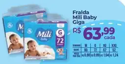 Hiper Farma Fralda Mili Baby Giga oferta