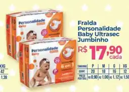 Hiper Farma Fralda Personalidade Baby Ultrasec Jumbinho oferta