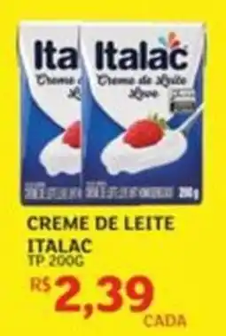Assaí Atacadista Creme de leite italac oferta
