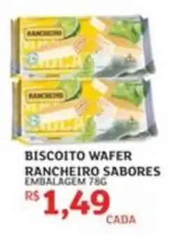 Assaí Atacadista Biscoito wafer rancheiro sabores oferta