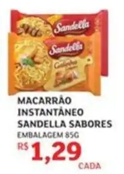 Assaí Atacadista Macarrão instantâneo sandella sabores oferta