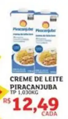 Assaí Atacadista Creme de leite piracanjuba oferta